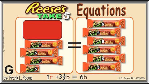 VISUAL REESES TAKE-5 1r+3.5b=6b EQUATION _ SOLVING EQUATIONS _ SOLVING WORD PROBLEMS