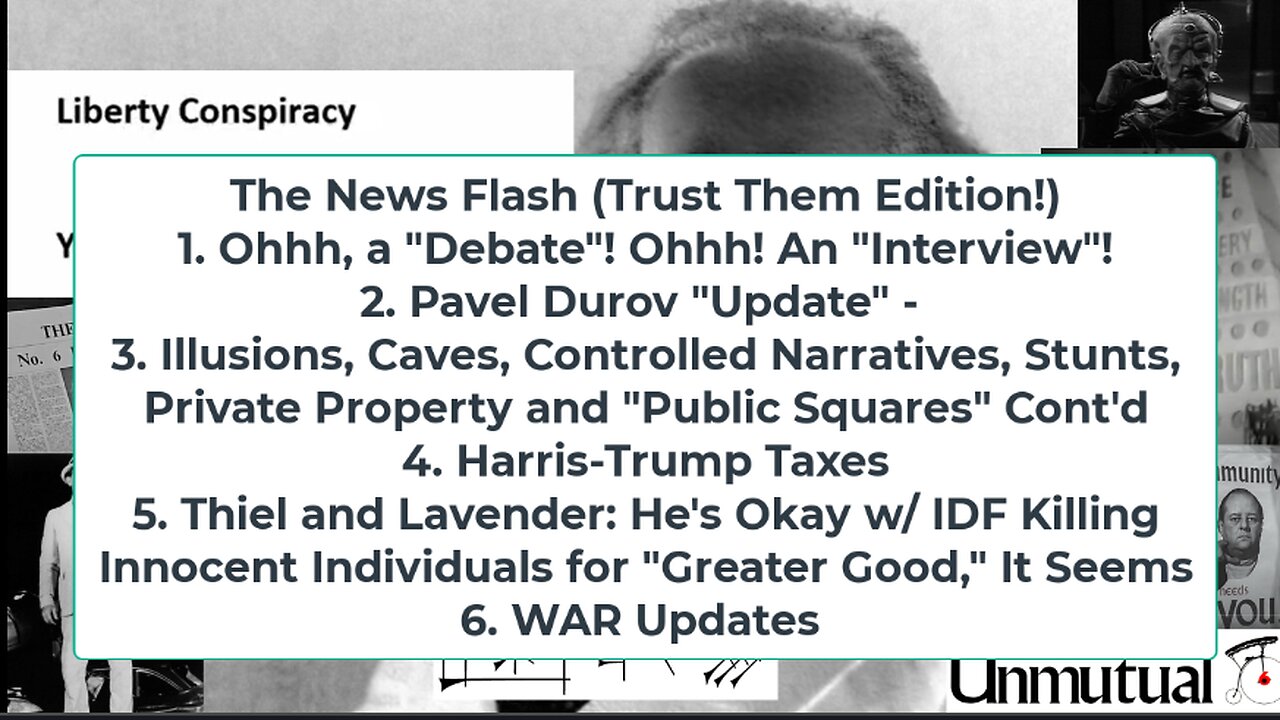 Liberty Conspiracy LIVE 8-28-24! Trust Harris? Trump? Thiel? IDF Torturing More? The Big Club