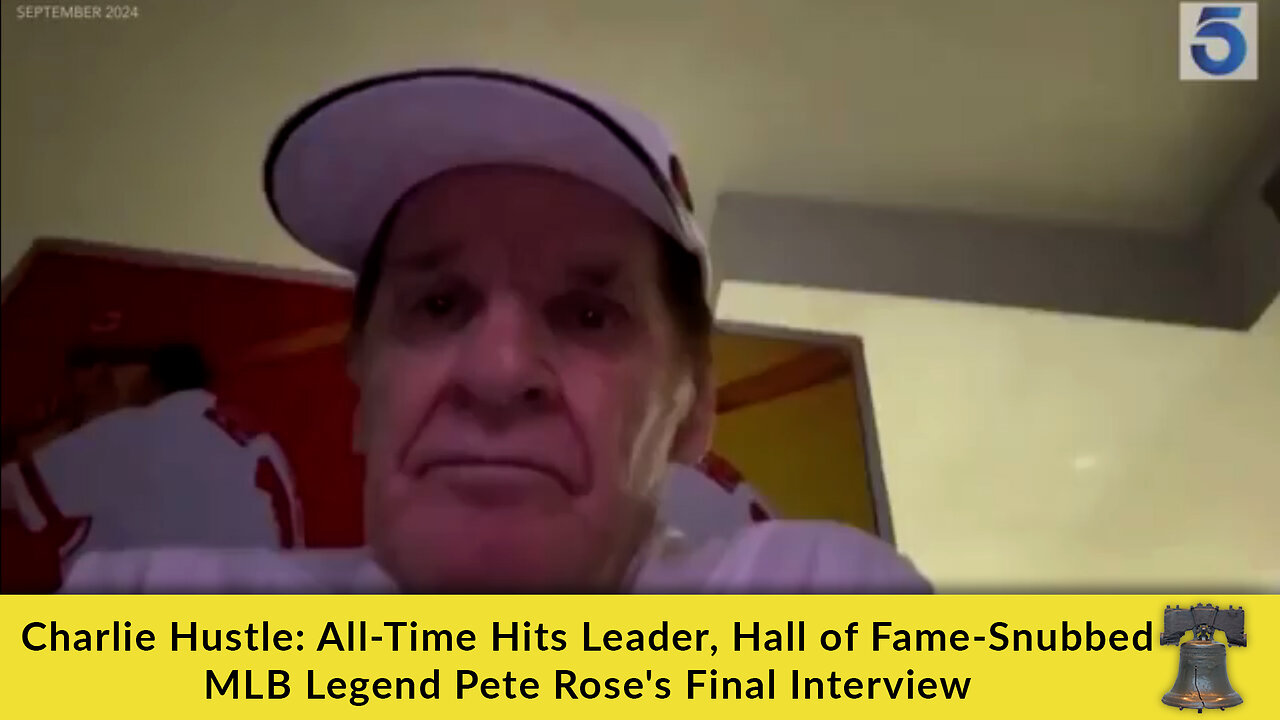 Charlie Hustle: All-Time Hits Leader, Hall of Fame-Snubbed MLB Legend Pete Rose's Final Interview