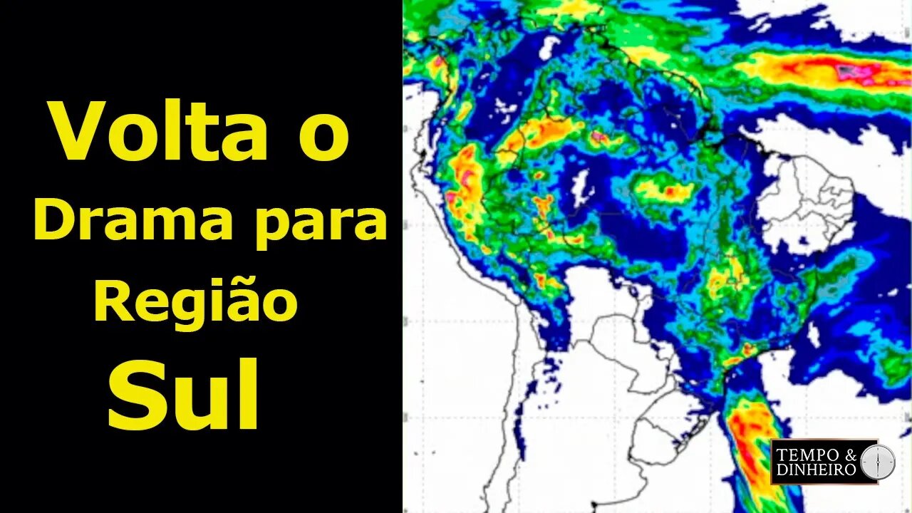 Boas Chuvas na região sudeste , no Sul sem chuvas!!