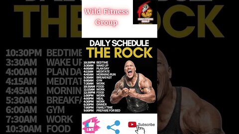 🔥Daily schedule of The Rock🔥#fitness🔥#wildfitnessgroup🔥#shorts🔥