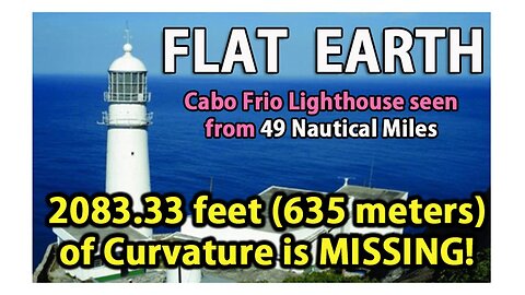 Lighthouse seen from a distance of 56 miles proves Earth is Not a Globe!