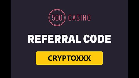 500 CASINO PROMO CODE 💥CRYPTOXXX💥