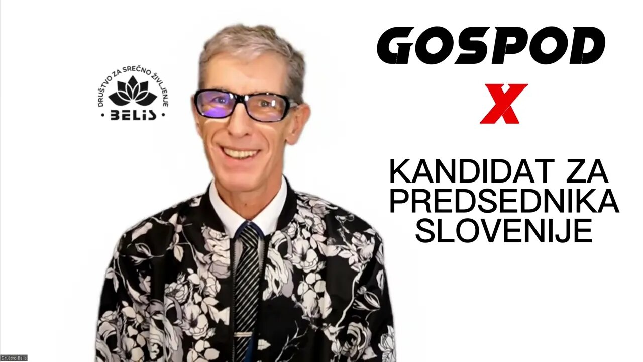 Gopod X se predstavi kot KANDIDAT ZA PREDSEDNIKA SLOVENIJE