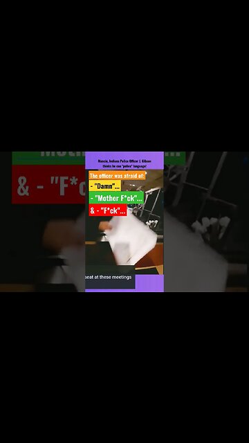 Muncie City Police Officer J. Gibson hides in his bulletproof fishbowl so WORDS can't get him! #S&S