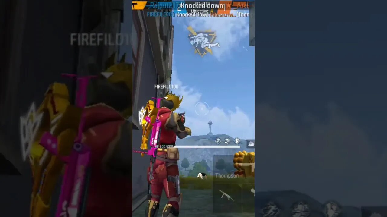 দুটো গুলি পুরো মাথায় লাগলো।#shorts #firefild100