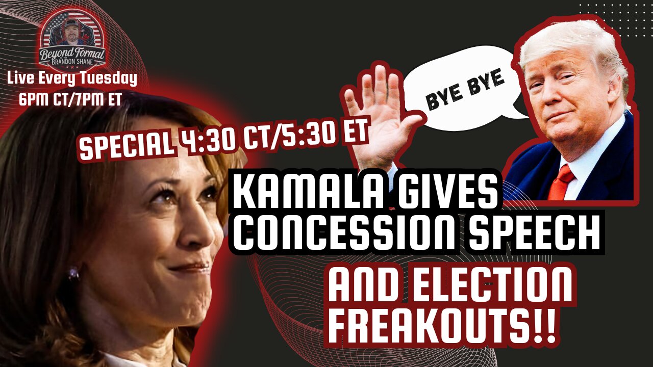 Kamala's Concession Speech and Election Day Freakouts!