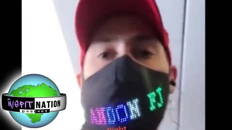 Man On Plane Threatened to Be Kicked Off Unless He Removed His "Let's Go Brandon" Mask
