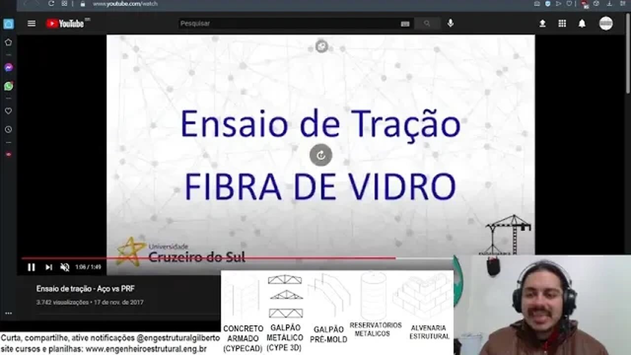 Vergalhão Fibra vs Aço Cuidado ao analisar ensaios sem atenção Eng Estrutural