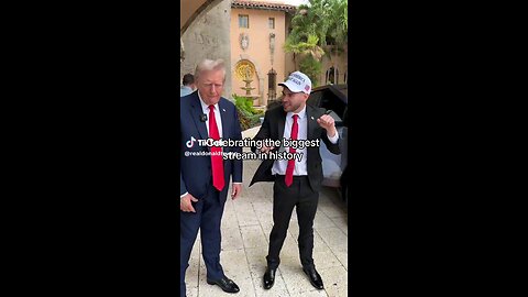 Donald Trump dances with Adin