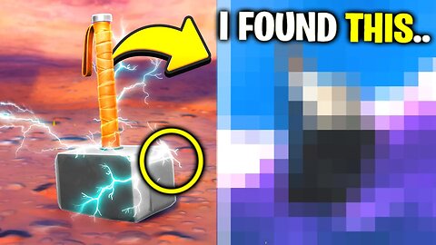 I Glitched Under Thor's HAMMER & Found This.. (Fortnite Season 4)