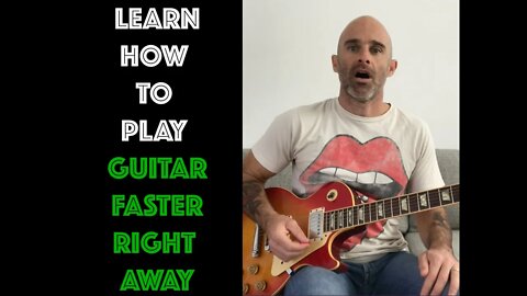 How To Play Guitar Faster Right Away! 6 Minute Lesson For Beginner Guitar