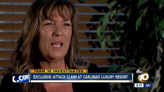 Attack claim at Carlsbad luxury resort