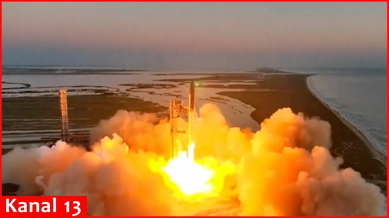Mechanical SpaceX arms catch Starship rocket booster back at the launch pad