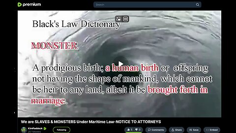 We Are Slaves and Monsters Under Maritime Law! NOTICE TO ATTORNEYS