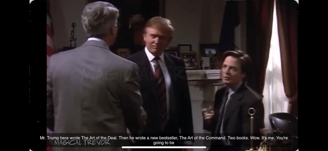 This is Brilliant ! TRUMP met MARTY MCFLY! Times going to change! 🎱🎱🏎️🔥🔥