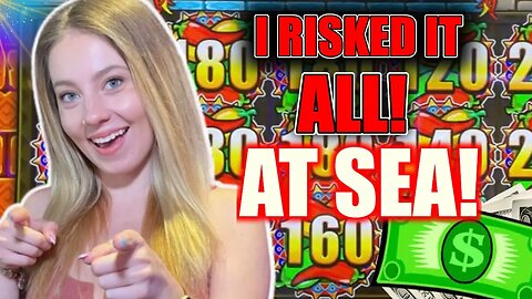 OMG! I BET Big For A Win AT SEA! Will It Payoff Big? Playing Slot Machines Everywhere I Go!