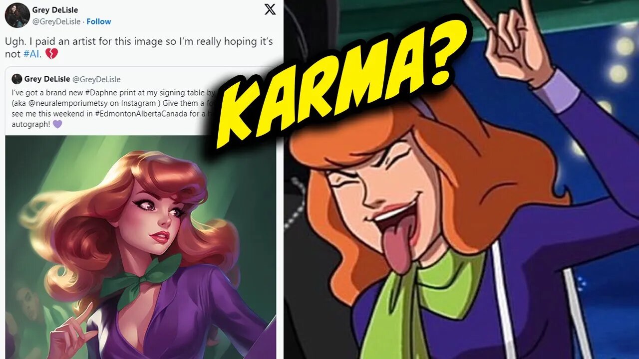 Scooby-Doo Voice Actress Peddles AI Art After SLAMMING Animator for Using AI Voices?!