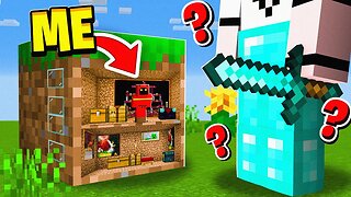 I Trolled Him With TINY Mod! - Minecraft