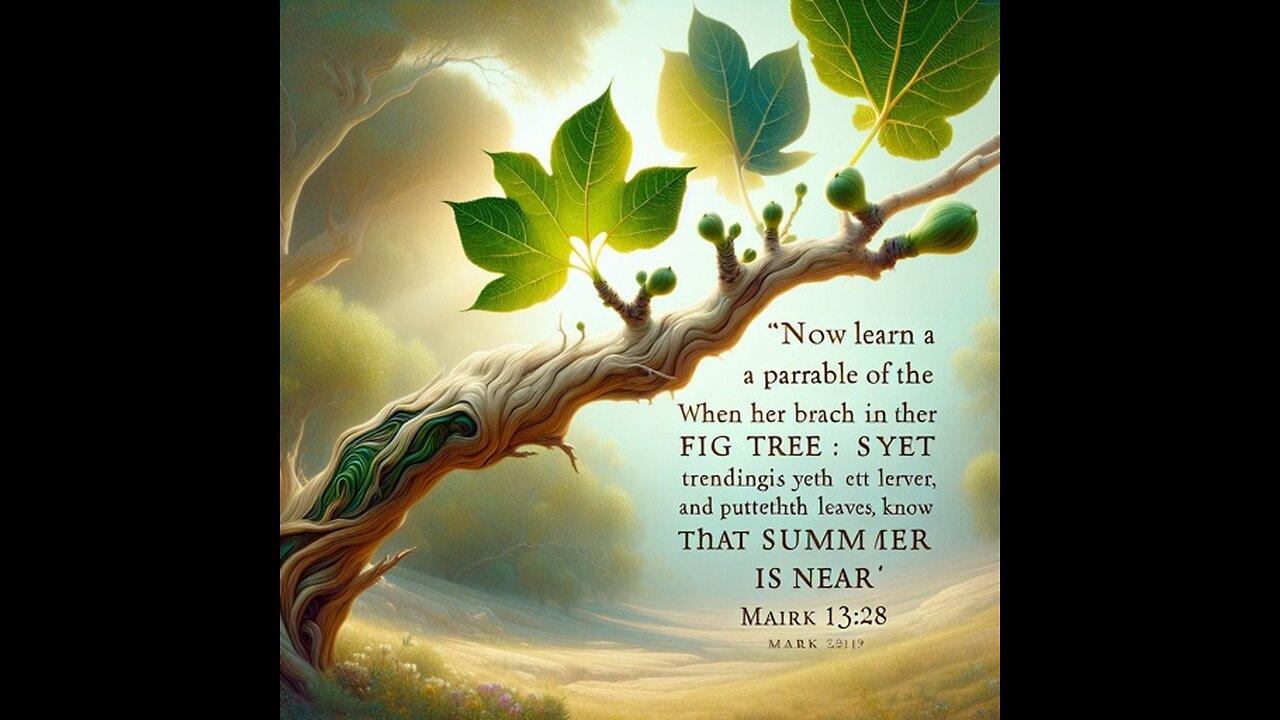 Luke 21:29 -38 Jesus on the mount of olives tells us to learn the parable of the fig tree.