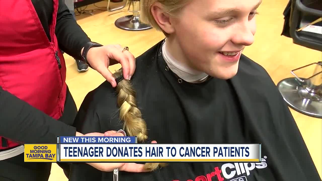 Local boy grows hair to help kids with cancer