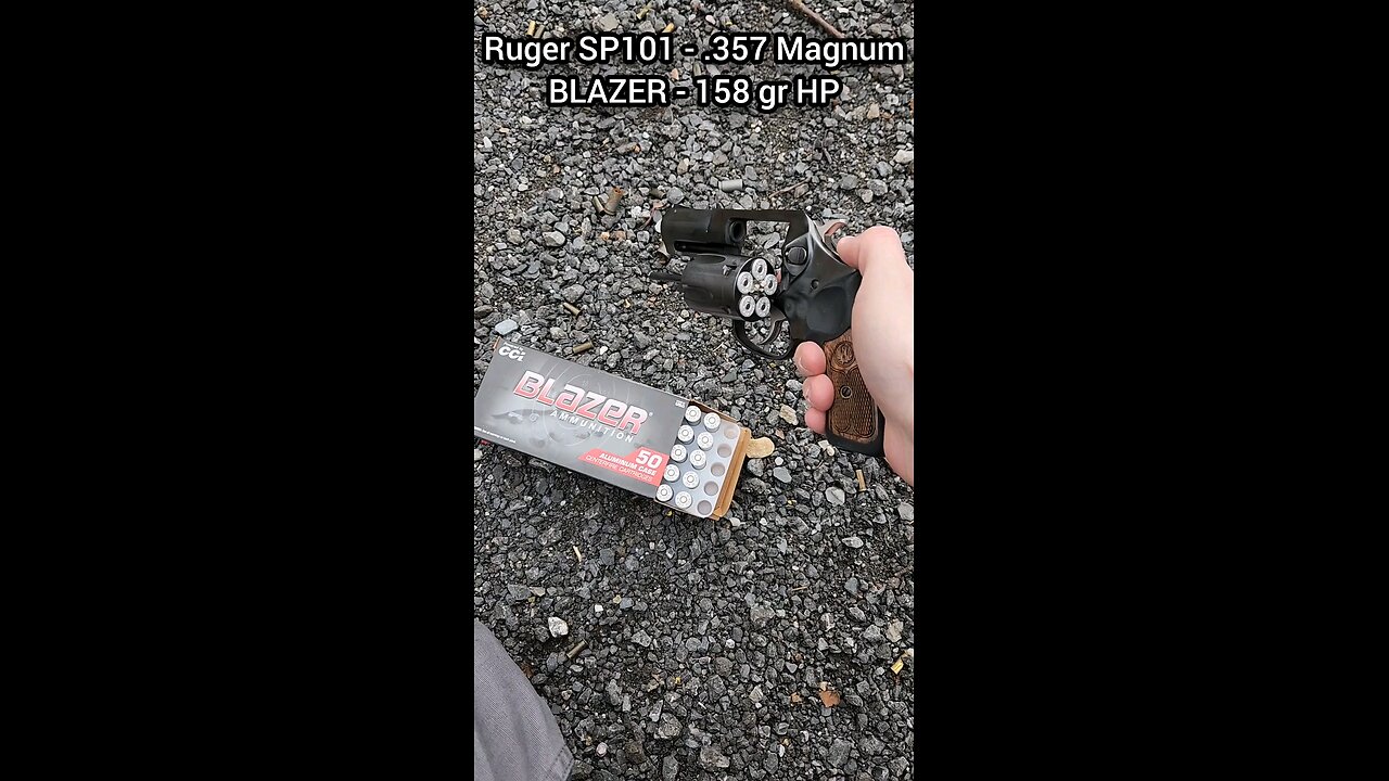 Ruger SP101 - .357 Magnum Chronograph (BLAZER 158 gr Hollow Point)