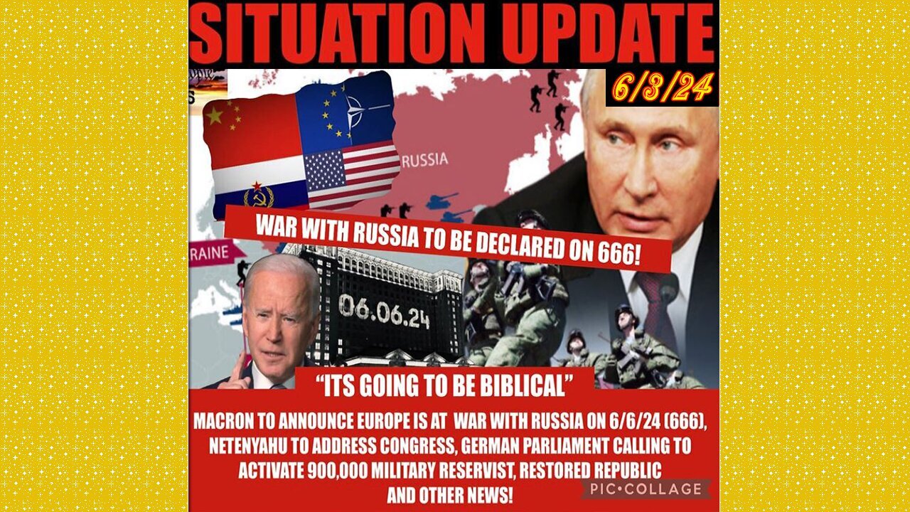 SITUATION UPDATE 6/3/24 - NATO War With Russia, Biden Blood Money, Gcr/Judy Byington Update