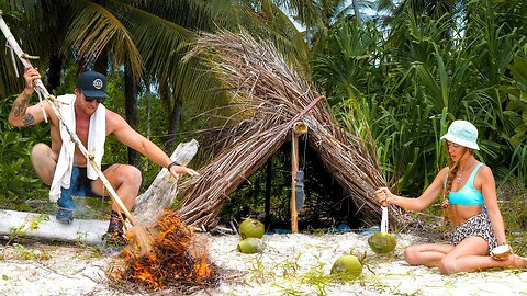 3 Day SURVIVAL (No Food, No Water, No Shelter) on an ISLAND with my Girlfriend