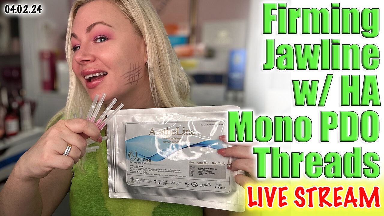 Live TIGHTEN JAWLINE with HA Mono PDO Threads, AceCosm | Code Jessica10 Saves you Money