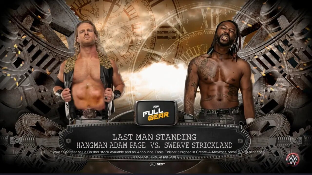 AEW Full Gear 2023 Hangman Adam Page vs Swerve Strickland in a Texas Death Match