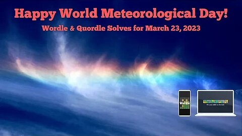 March 23, 2023 ...Meteorological Day