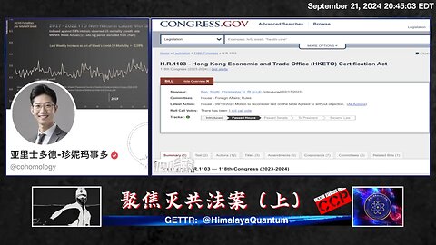 #哈哈镜 🍹🍹🍹 第 四十 期 《 #聚焦灭共法案 · （上） 》 #灭共法案2. 谈《香港经济贸易办事处特权认证法》(2)为什么美国会出现这个“灭共周”？这和国会支持的政府拨款和大选前博弈有