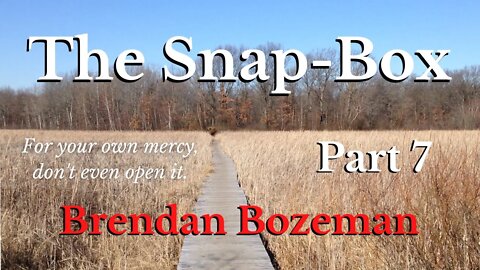 The Snap-Box, Part 7, by Brendan Bozeman (7/7)