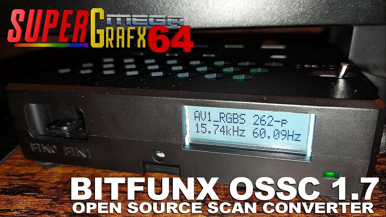 OSSC 1.7 Bitfunx - SCART and Component Testing - NES and SNES