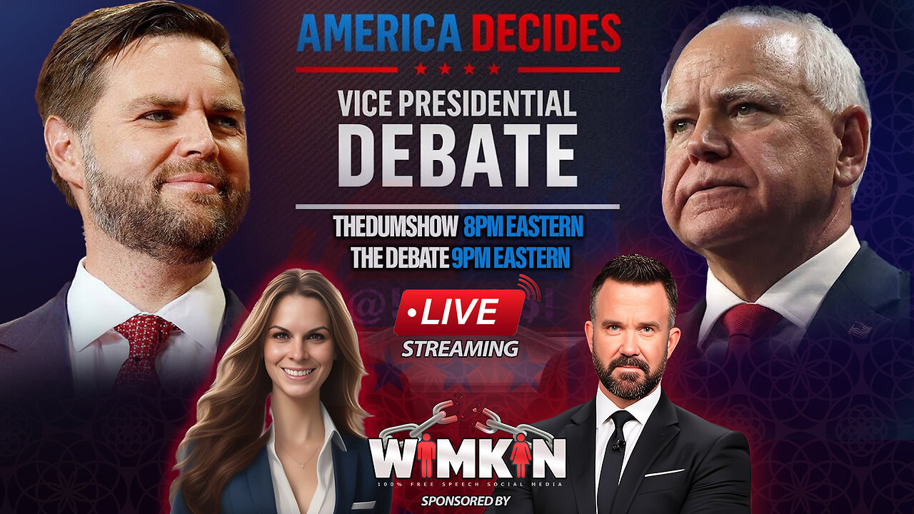 🚨 LIVE: The DUM Show - Vice Presidential Showdown: Walz vs. Vance