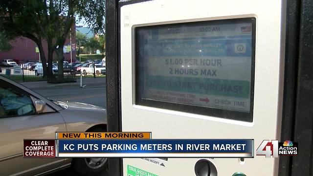You are now required to pay for parking along some streets in the River Market
