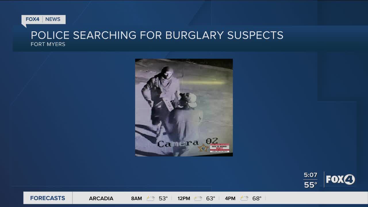 Fort Myers Police search for Burglary suspects