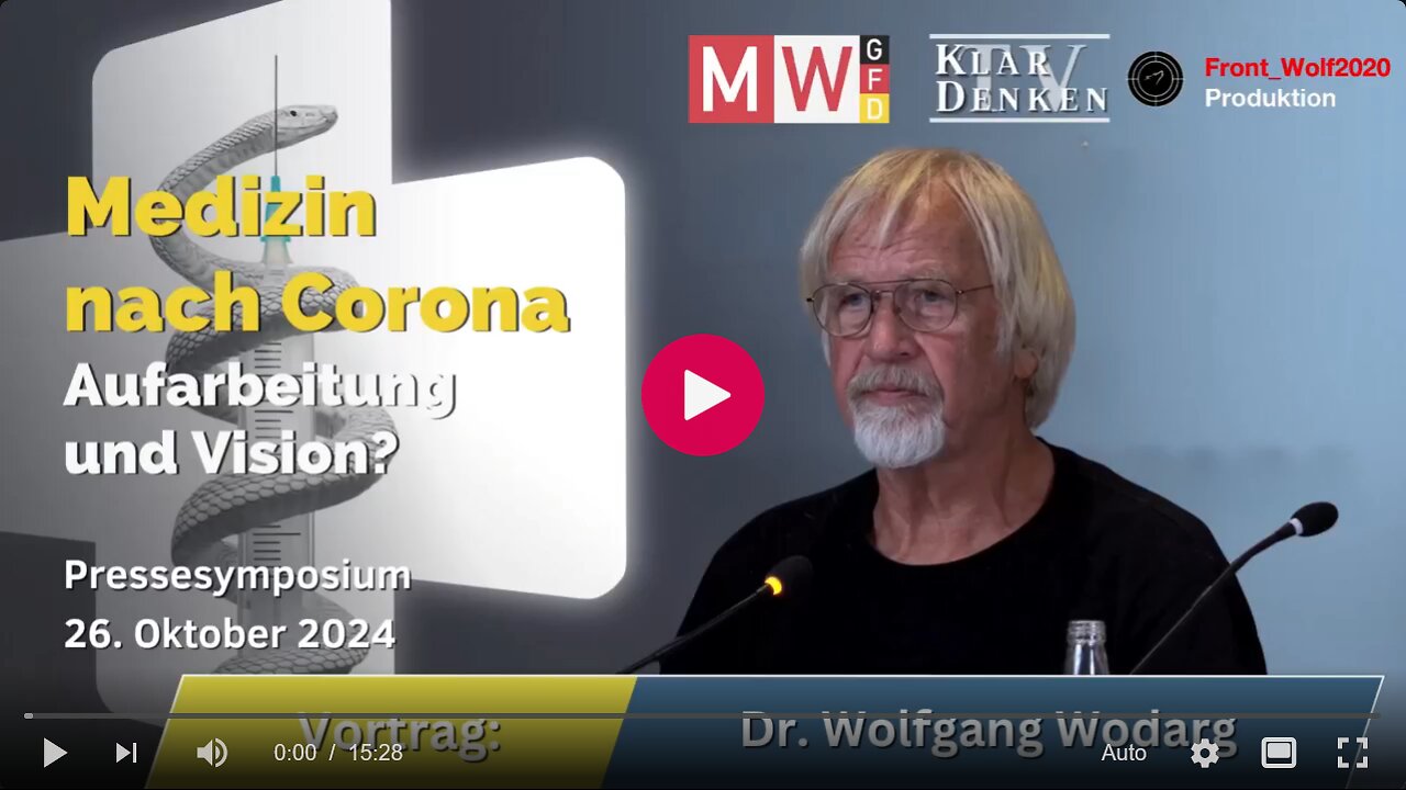 Rückkehr zur Vernunft - Dr. med. Wolfgang Wodarg 🚨