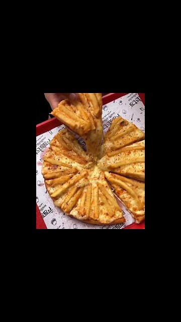 Pizza 🍕 with finger chips 😋#ytshorts #shorts #Food #Streetfood #UpFoodReview