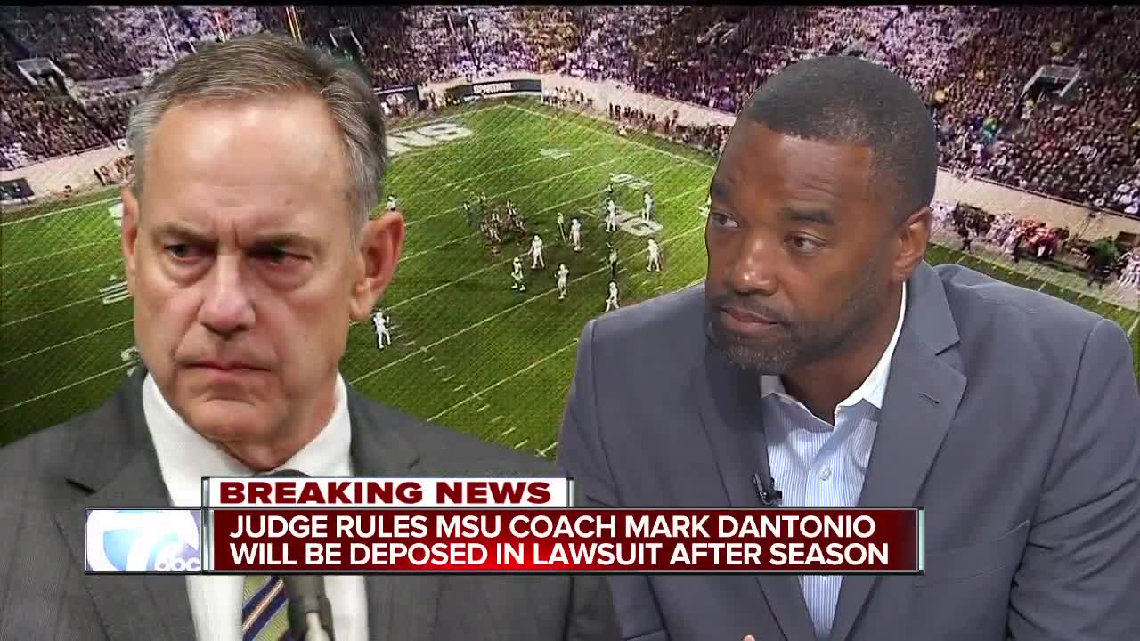 Judge rules MSU coach Mark Dantonio will be deposed in lawsuit after season