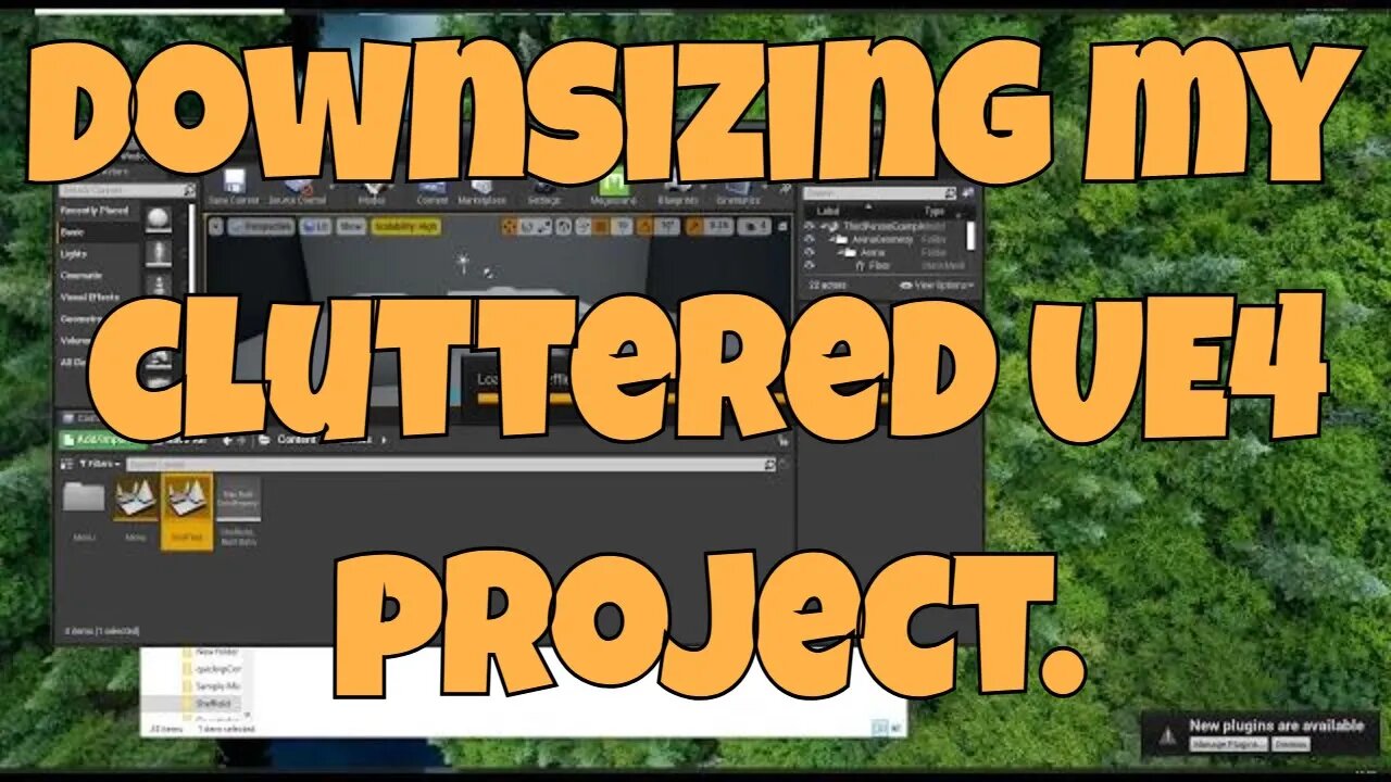 Attempt to downsize my cluttered UE4 project