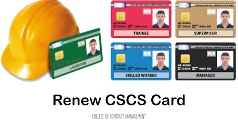 Renew CSCS Card |