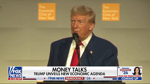 Trump Outlines Economic Policies At An Event For The Economic Club Of New York