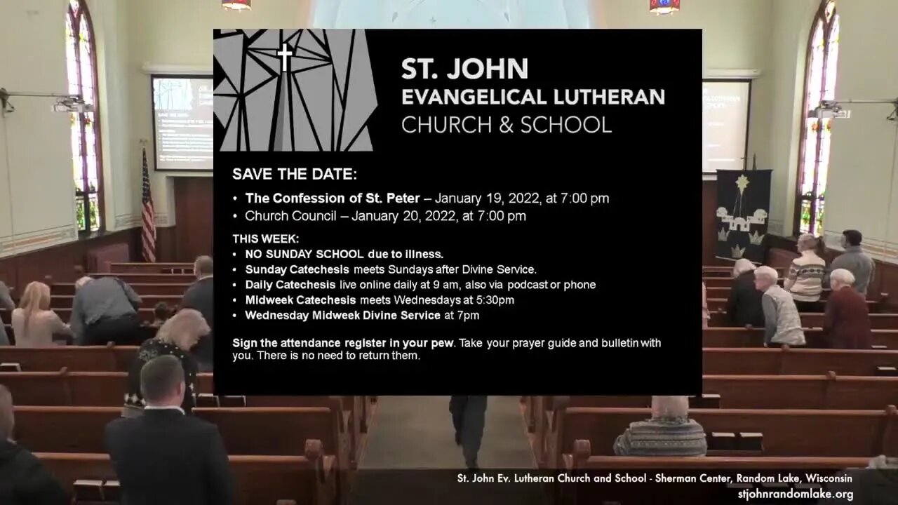 St. John Lutheran Church & School - Random Lake, WI Live Stream