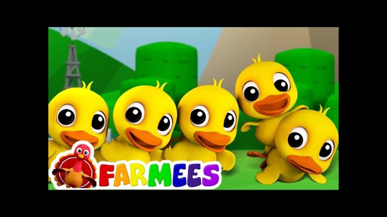 Five Little Ducks | Childrens Song For Kids | Nursery Rhyme For Baby by Farmees