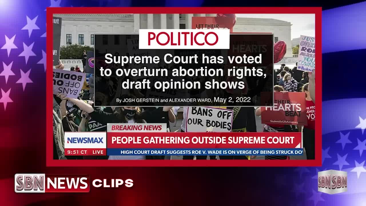 CROWDS GATHER AND TENSIONS RISE OUTSIDE SCOTUS AMID ROE V. WADE REPORTS