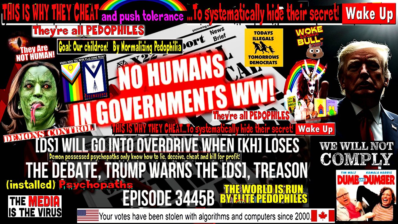 Ep. 3445b - [DS] Will Go Into Overdrive When [KH] Loses The Debate, Trump Warns The [DS], Treason