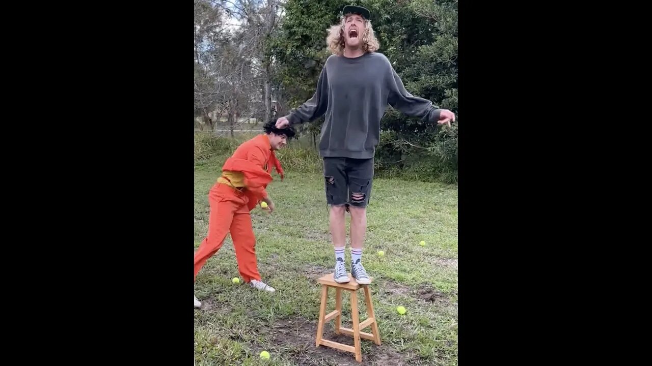 Stay Standing Stool Challenge with "The Host"