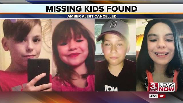 4 kids found after Amber Alert 5p.m.