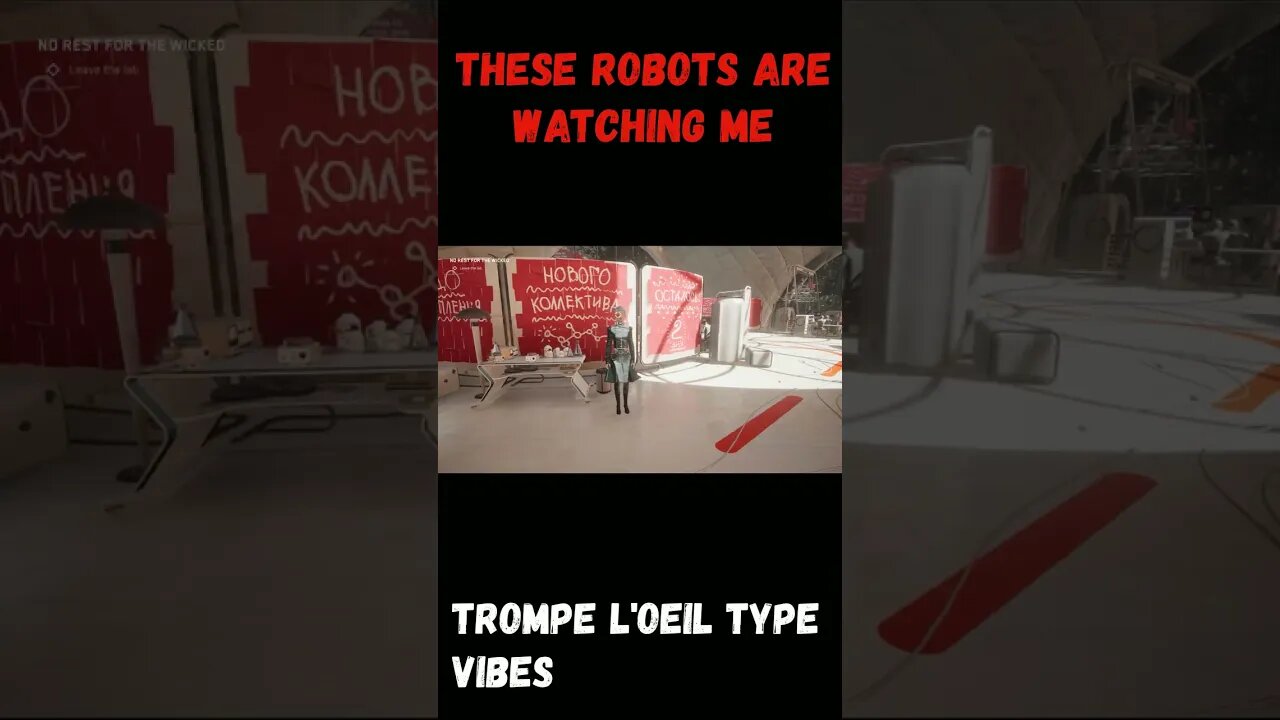 This robot was WATCHING me! (atomic heart) #shorts
